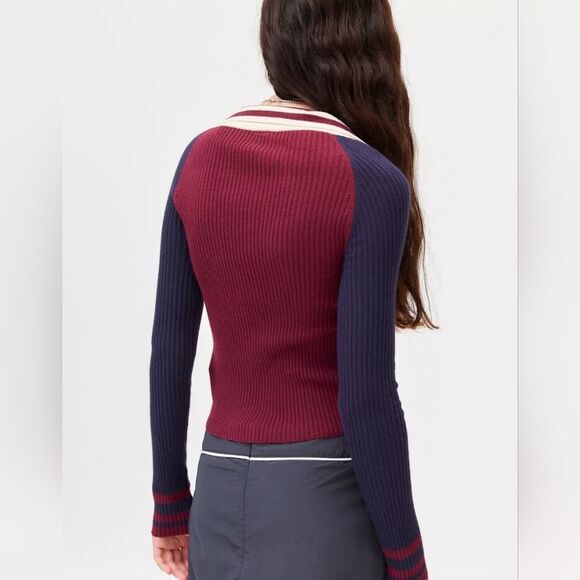 iets frans… Collared Ribbed preppy Sweater size xl - Picture 4 of 7